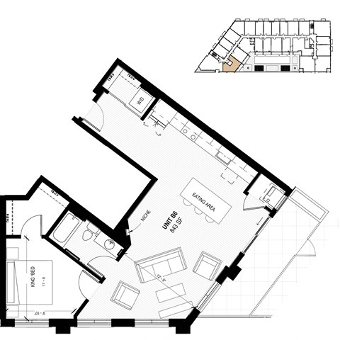 floor plan of the first floor of the house